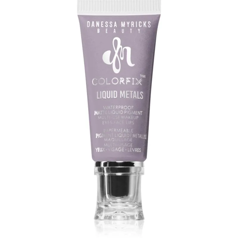 Danessa Myricks Beauty Colorfix Liquid Metals πολυλειτουργικο μεικ απ για τα ματια, τα χειλη και το προσωπο απόχρωση Lilac Flame 10 ml