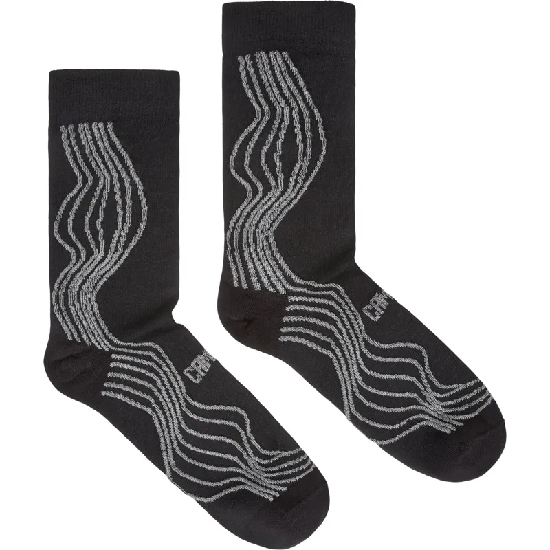 CAMPER Socks - Unisex Κάλτσες - Μαύρο, Μέγεθος M, Cotton fabric