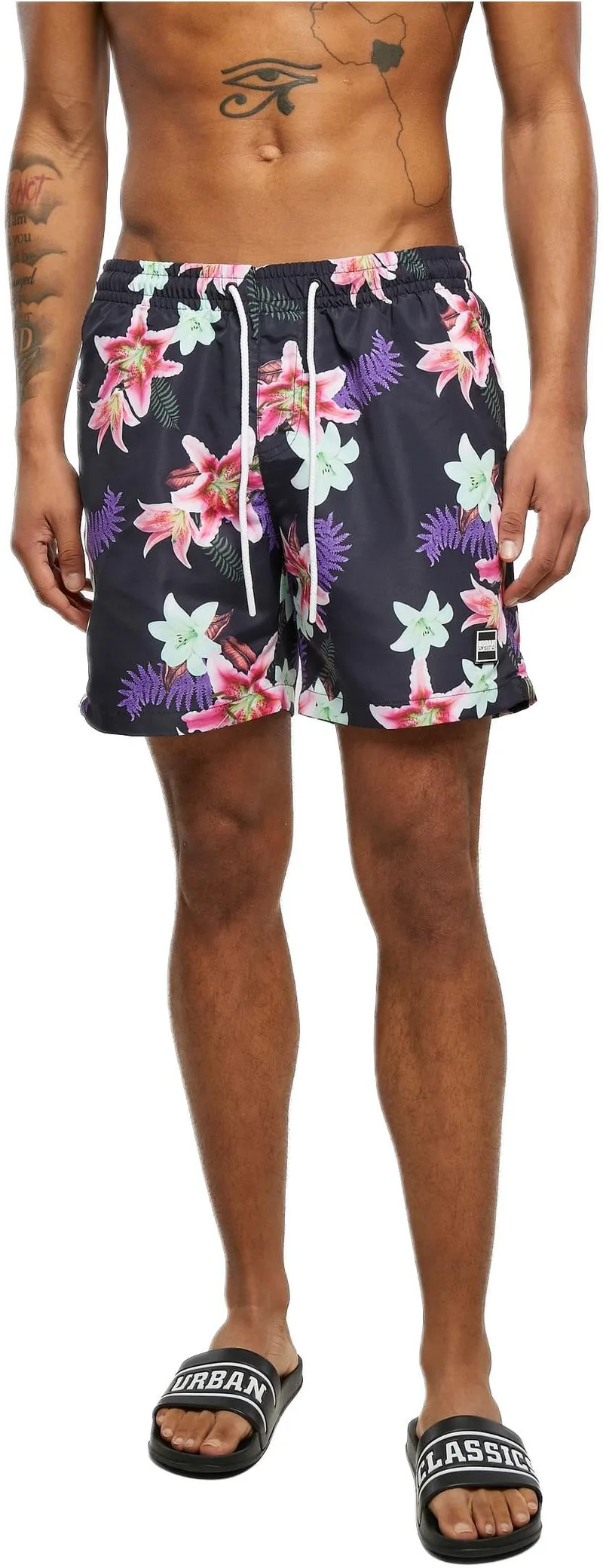 PatternιSwim Shorts Urban Classics TB2679-03746 dark jungle aop