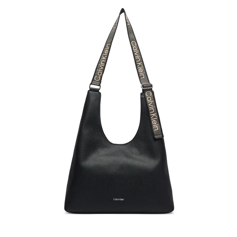 Τσάντα Calvin Klein Webbing Adj Strap Large Shoulder LV04F3643G Μαύρο