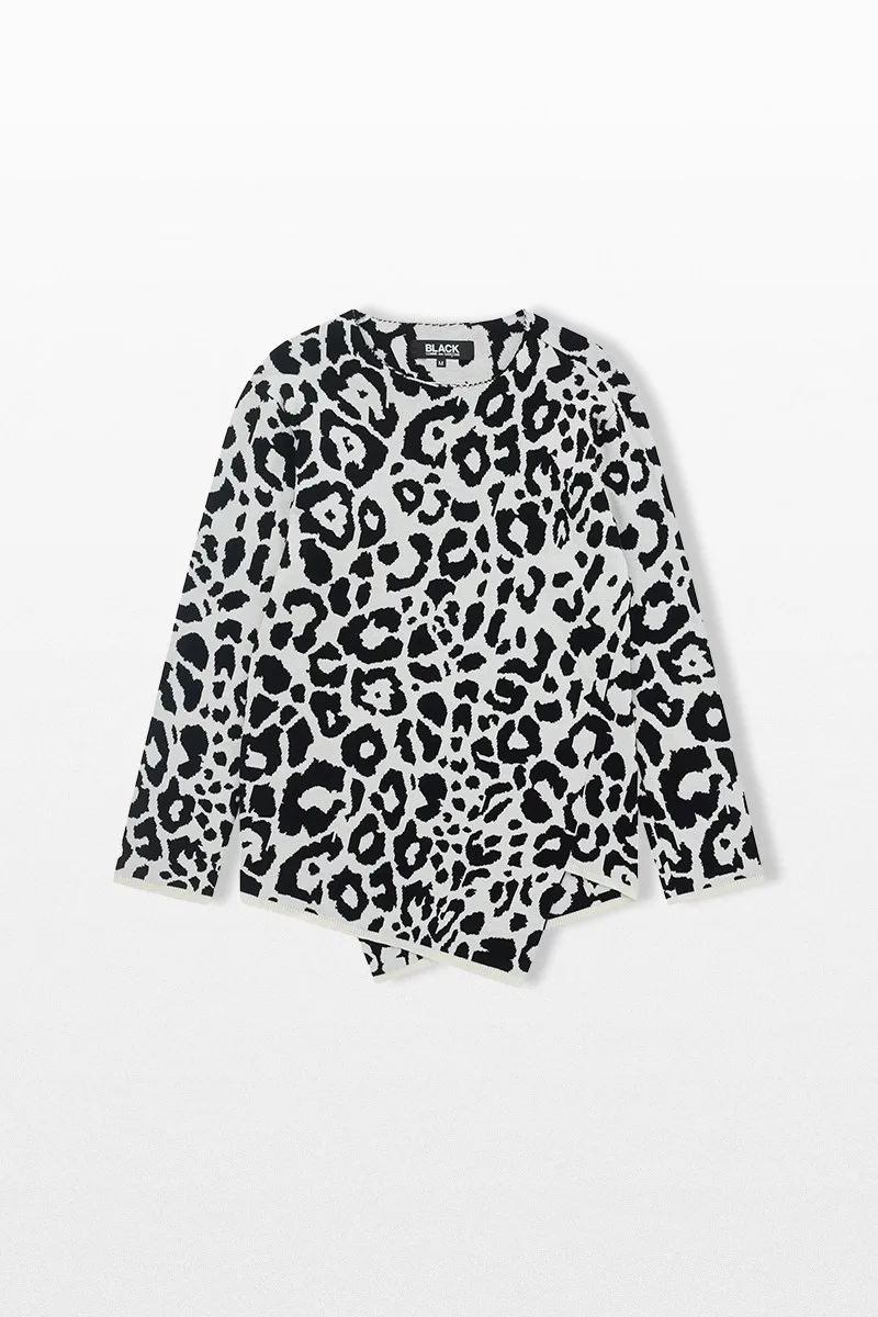 BLACK COMME DES GARÇONS Ανδρικό Λευκό Asymmetric Sweater