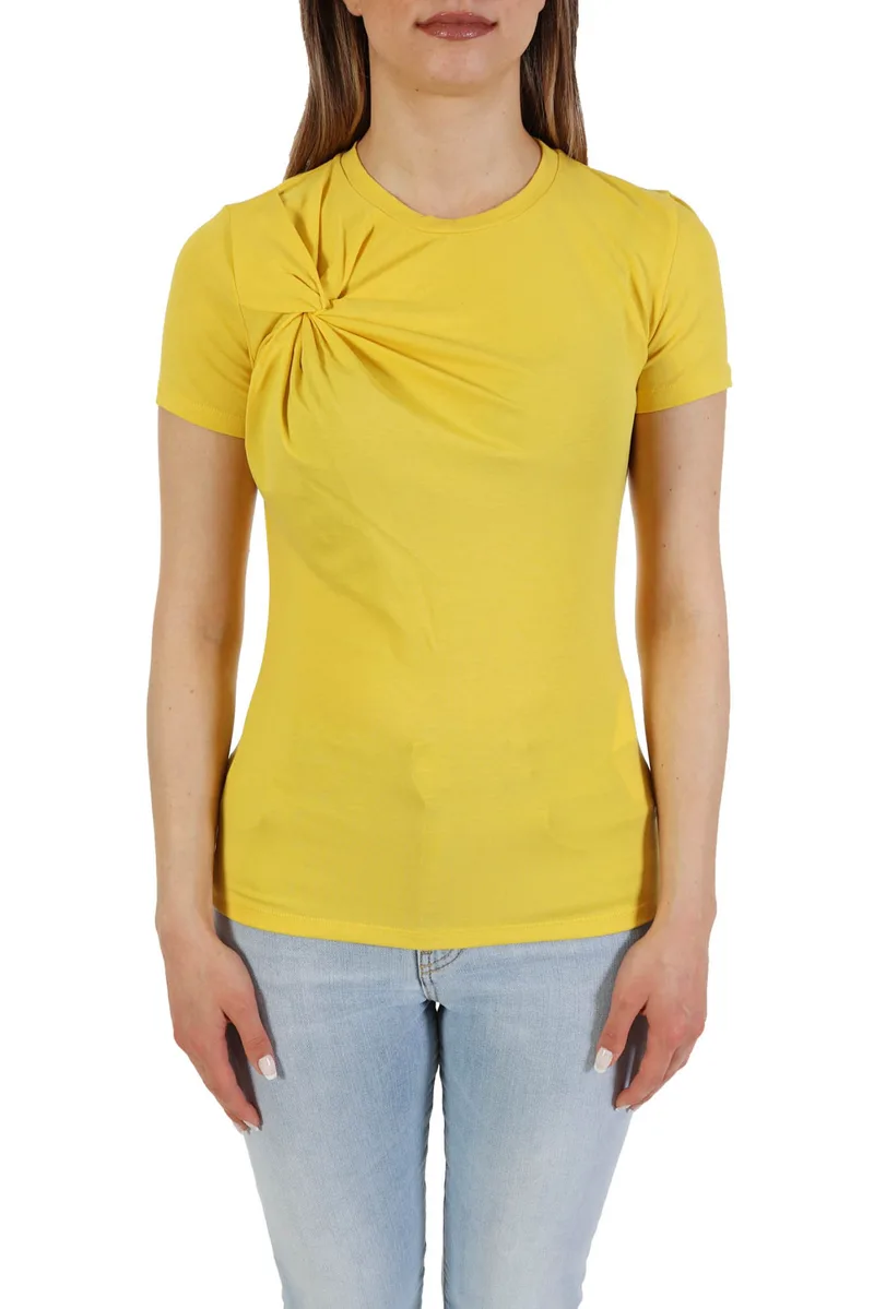 MARELLA T-SHIRT BAMBY ΛΑΙΜΟΚΟΨΗ ΚΟΜΠΟΣ ΚΙΤΡΙΝΟ