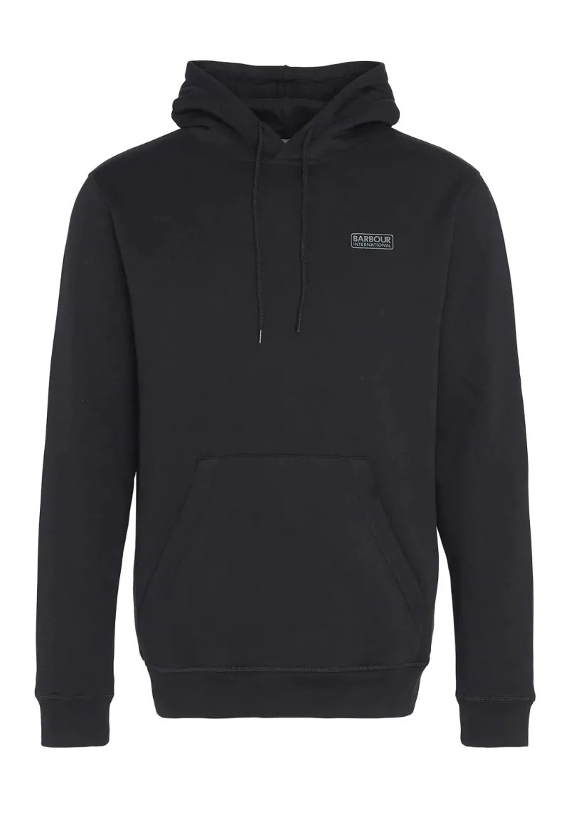 ΑΝΔΡΙΚΟ ΦΟΥΤΕΡ SMALL LOGO HOODIE BARBOUR INTERNATIONAL ΚΑΝΟΝΙΚΗ ΓΡΑΜΜΗ ΜΑΥΡΟ
