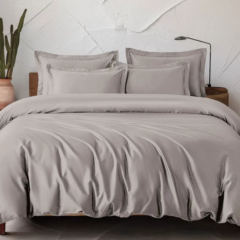 Σετ παπλωματοθηκη υ/δ (240χ260) glacier beige sand, rythmos home