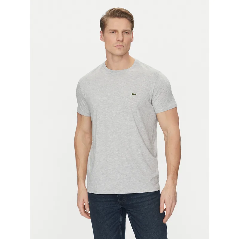 Lacoste T-Shirt TH6709 Γκρι Regular Fit