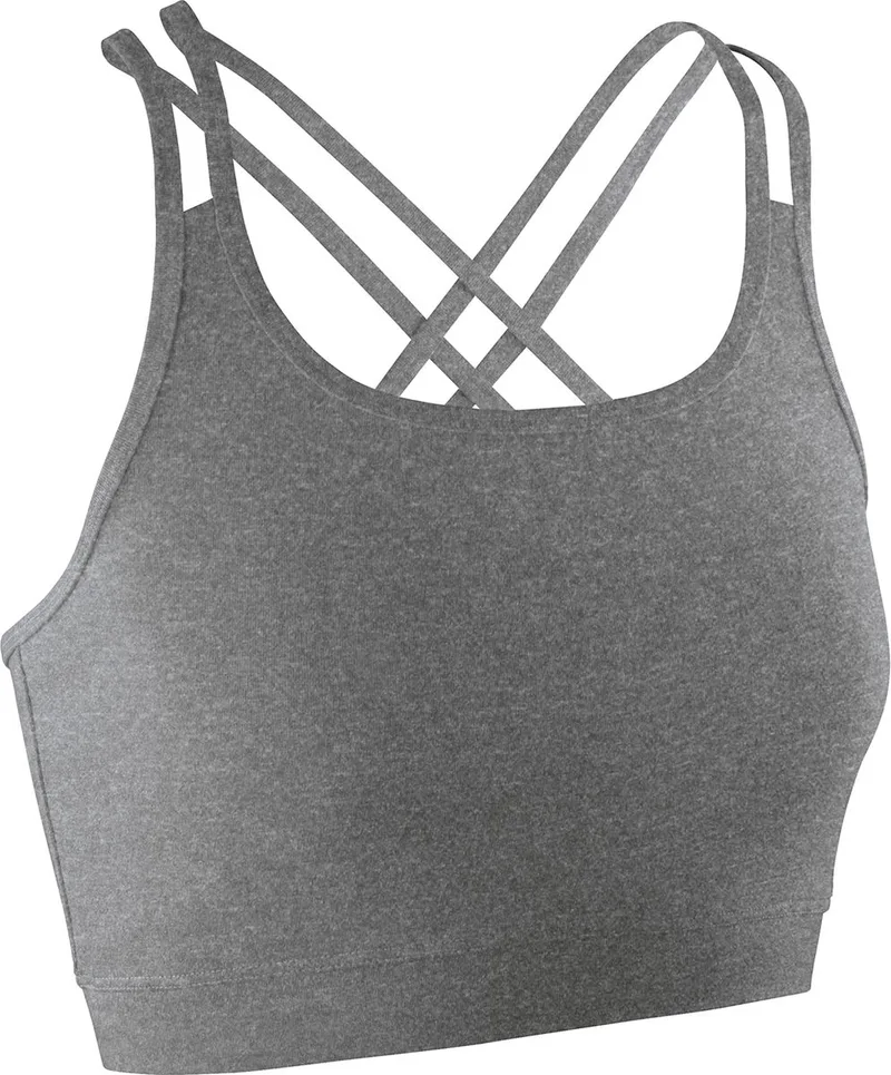 Γυναικείο Αθλητικό Crop Top Spiro S274F Sport Grey Marl