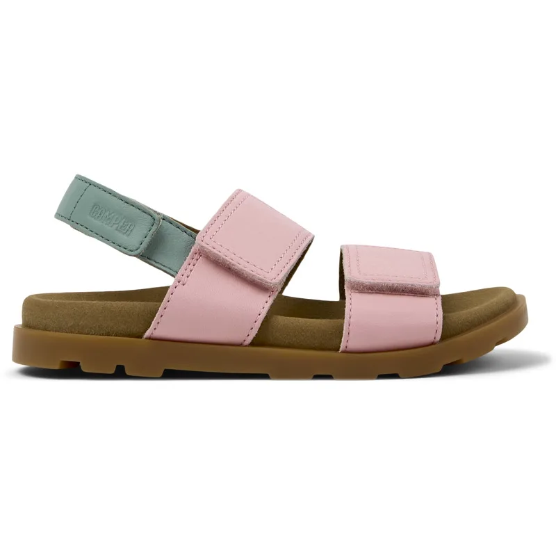 CAMPER Brutus Sandal - Πέδιλα Για Κορίτσια - Ροζ,Πράσινο, Μέγεθος 31, Smooth leather