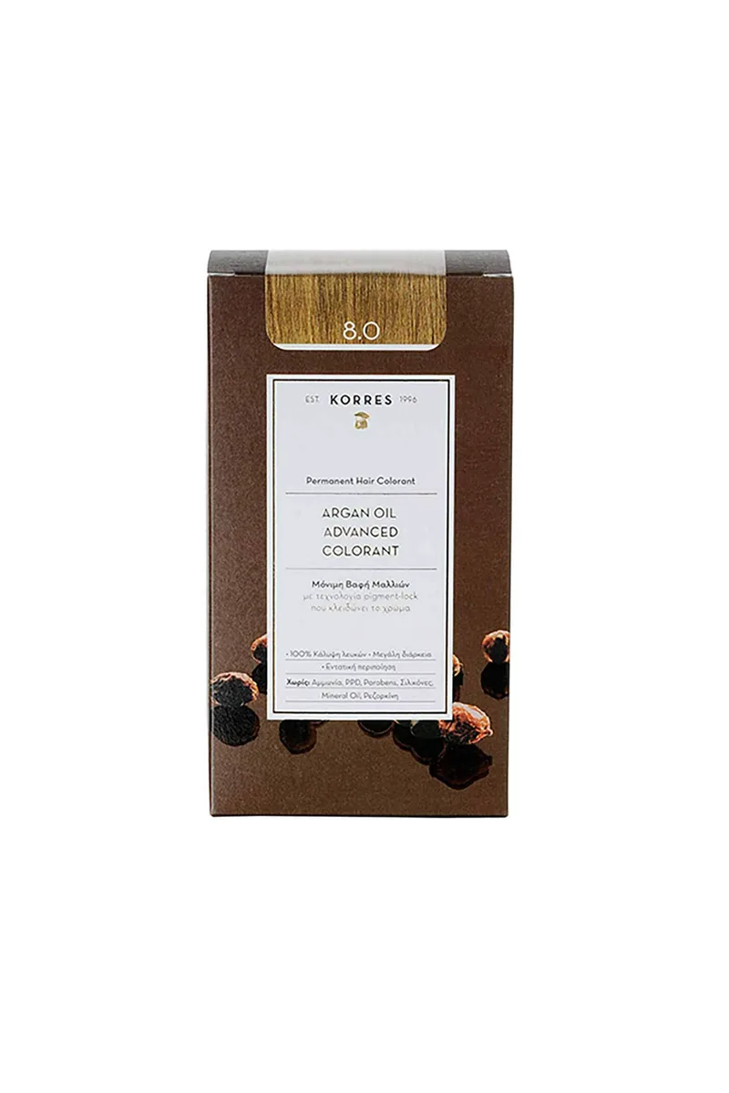 Korres Argan Oil Advanced Colorant 8.0 Ξανθό Ανοιχτό - 21006608