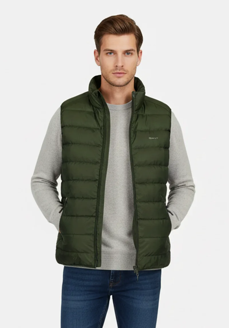 GANT Αμάνικο Μπουφάν της σειράς Light Down - 7006527 360 Newbury Μπεζ