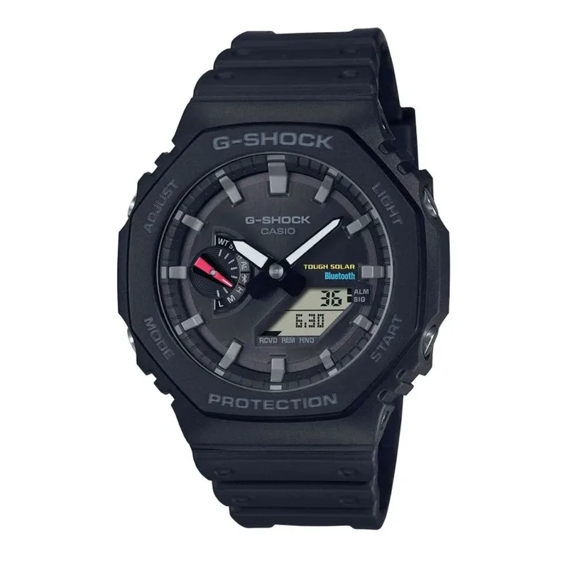 CASIO G-Shock Bluetooth Solar Black Rubber Chronograph GA-B2100-1AER