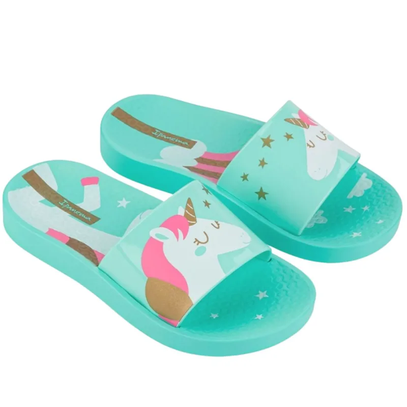 Ipanema | Urban V Slide Kids | 780-24431 | Green/Pink | (83474-AQ917)