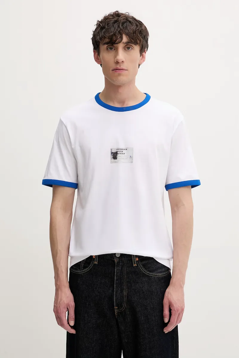 HUGO Blue t-shirt ανδρικό βαμβακερό Nurangler