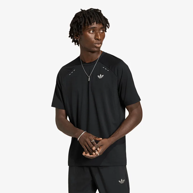 T-shirt adidas Tech Trefoil Essentials Polyester T-Shirt Black L