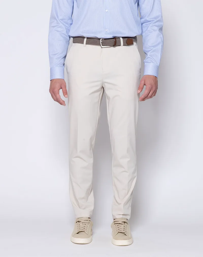 THE BOSTONIANS ΠΑΝΤΕΛΟΝΙ CHINOS ΠΟΠΛΙΝΑ REGULAR FIT 3CN4330525-DARK Biege