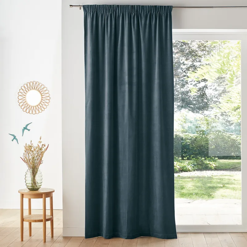 Κουρτίνα από βελούδο με σούρες 180x135 cm