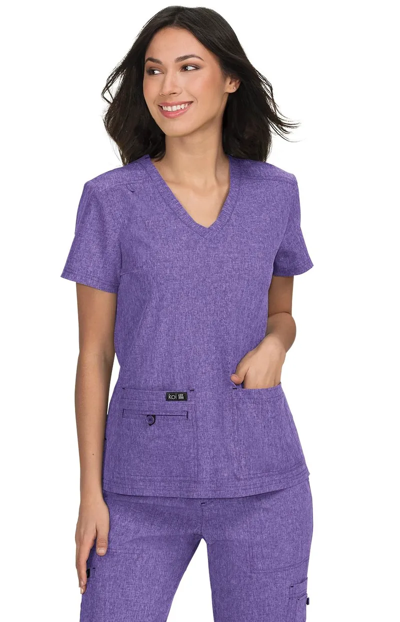 Μπλούζα Γυναικεία Υγειονομικών KOI™ USA Becca Heather Wisteria