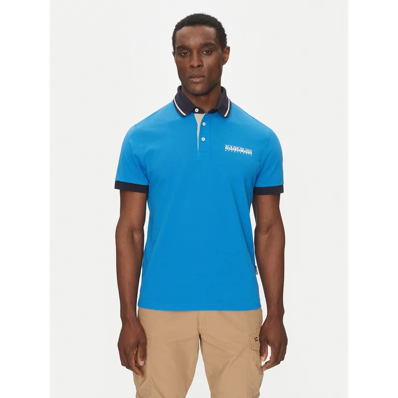 Napapijri Polo E-Zeri NP0A4ID4 Μπλε Regular Fit