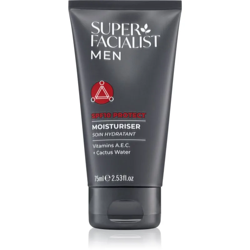 Super Facialist For Men Protect ενυδατική κρέμα ημέρας SPF 10 για άντρες 75 ml