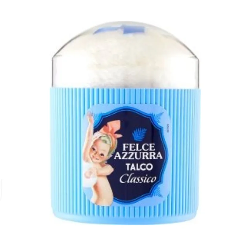 Felce Azzurra Classic Talcum Powder Jar 250 g + Powder Puff