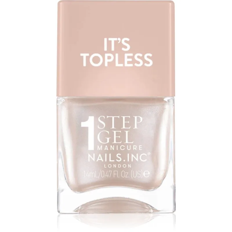 Nails Inc. It’s Topless τζελ βερνίκι νυχιών για μακρόχρονη επίδραση απόχρωση Simone 14 ml