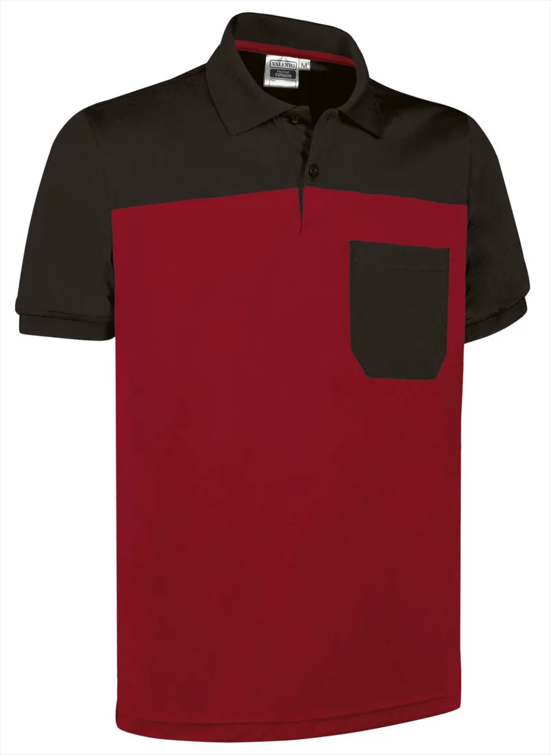 Κοντομάνικο Polo Shirt TYPHOON Valento POVATYPRN Lotto Red-Black