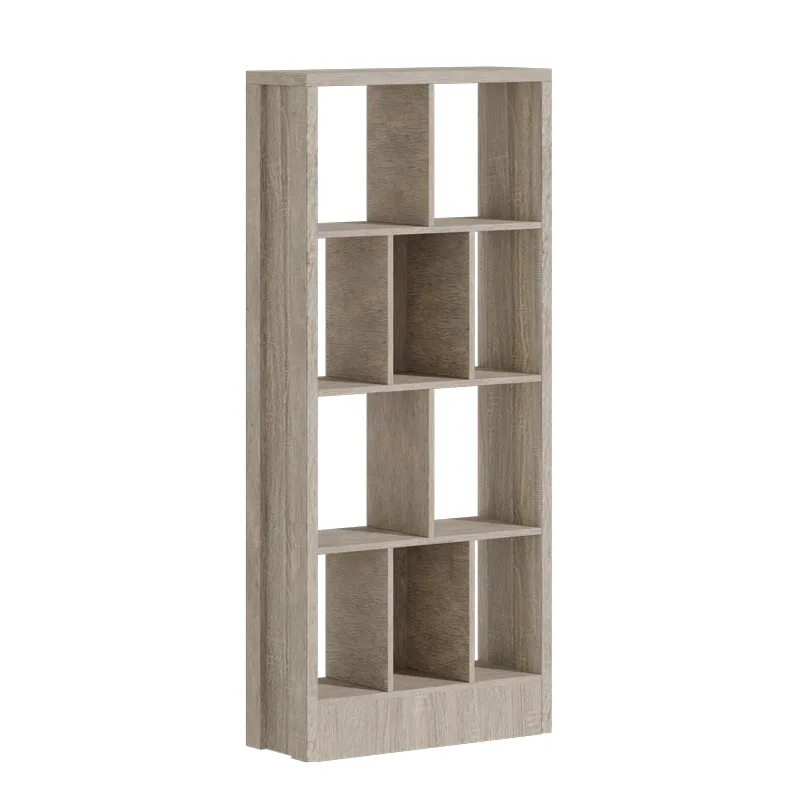 Βιβλιοθήκη Dividre pakoworld sonoma oak μελαμίνης 80x30x181εκ - PAKO WORLD - 249-000049