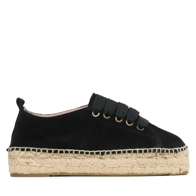Εσπαντρίγιες Manebi Lace-Up Espadrilles K 1.0 E0 Μαύρο