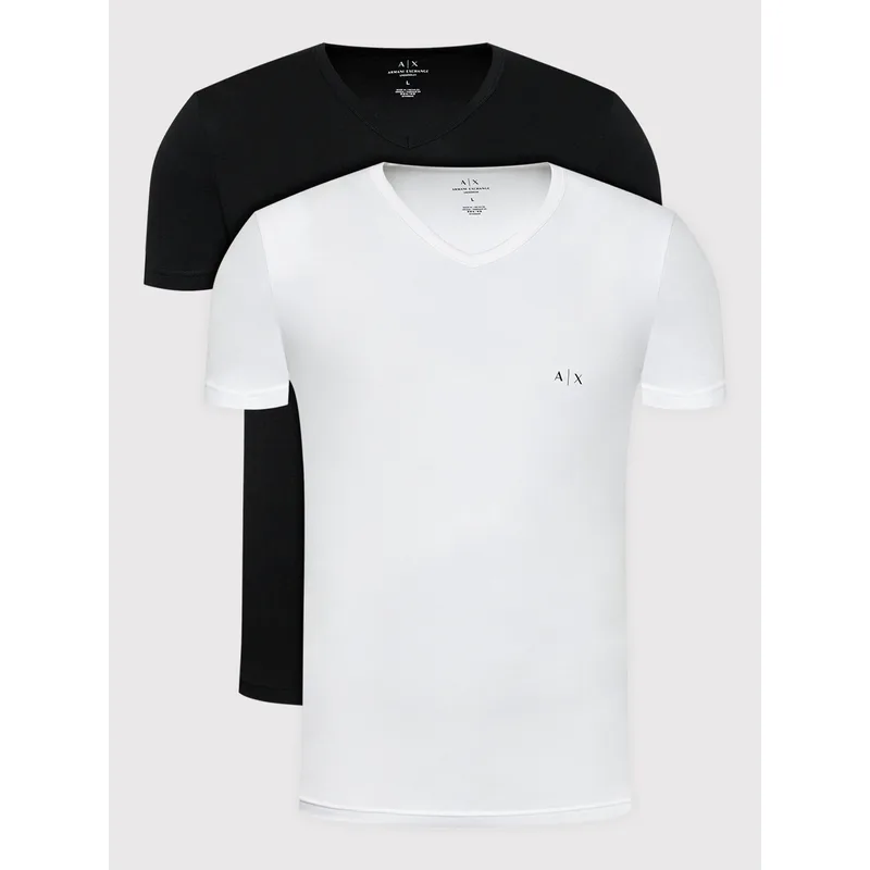 Armani Exchange Σετ t-shirts 956004 CC282 42520 Μαύρο Regular Fit