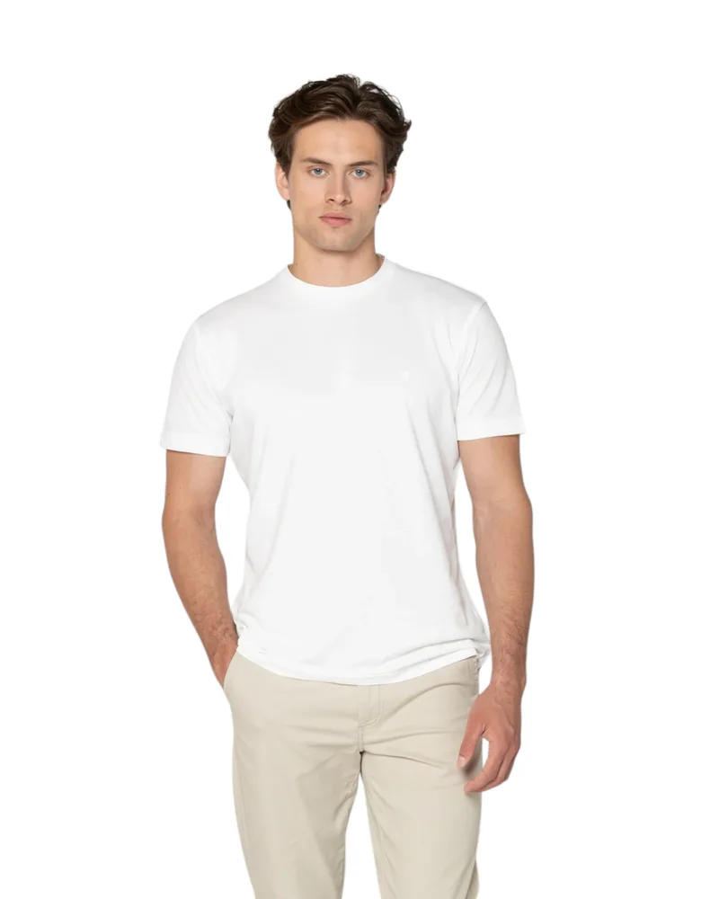 The Bostonians Ανδρική Μπλούζα Pique Tech T-Shirt 3TS1308|B001WH Λευκό