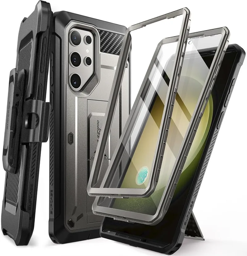 Ανθεκτική Θήκη - Samsung Galaxy S24 Ultra - Supcase Unicorn Beetle Pro Set - Titan Gray (843439139190)