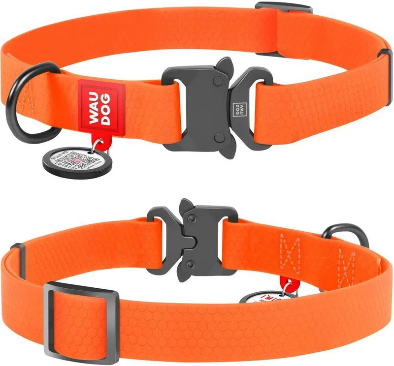 ΠΕΡΙΛΑΙΜΙΟ WAUDOG ORANGE METAL FASTEX (15MM / 23-35CM)