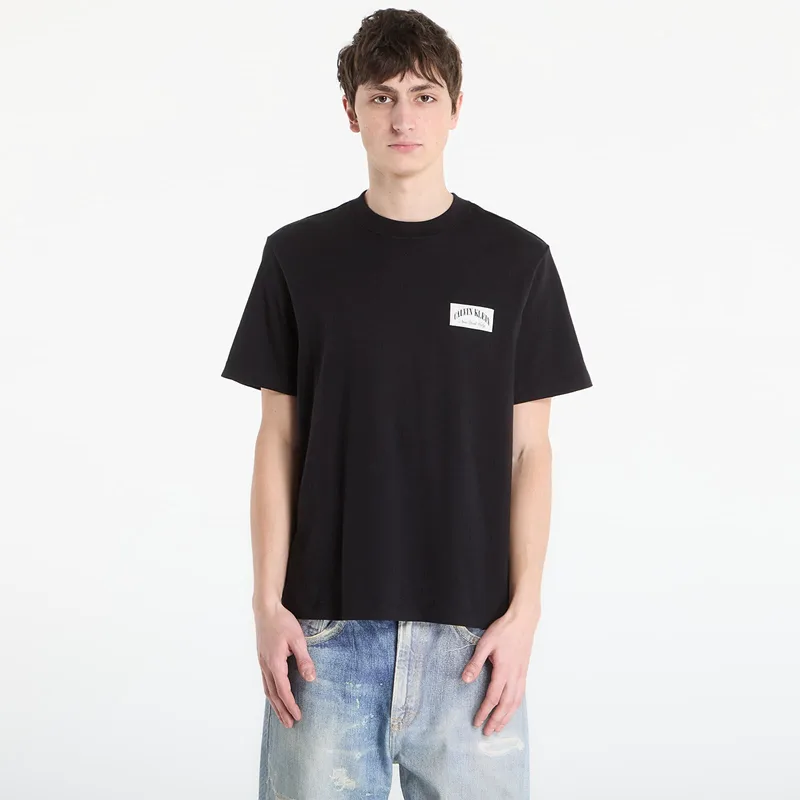 T-shirt Calvin Klein Jeans Ss 20S Easy Collegiate Tee Black L