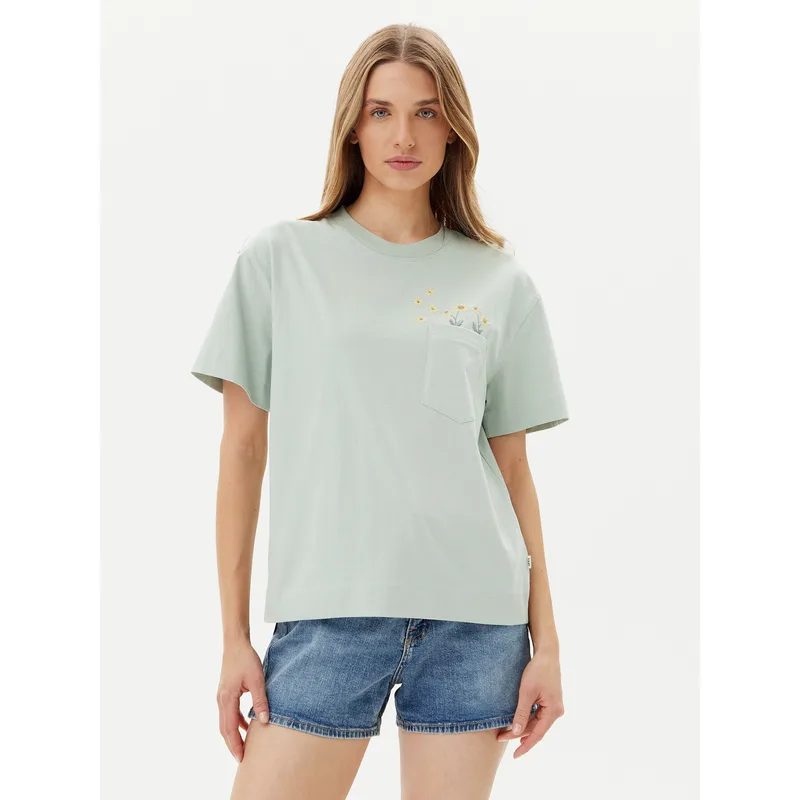 Lee T-Shirt Embroidery Pocket 112363833 Πράσινο Relaxed Fit
