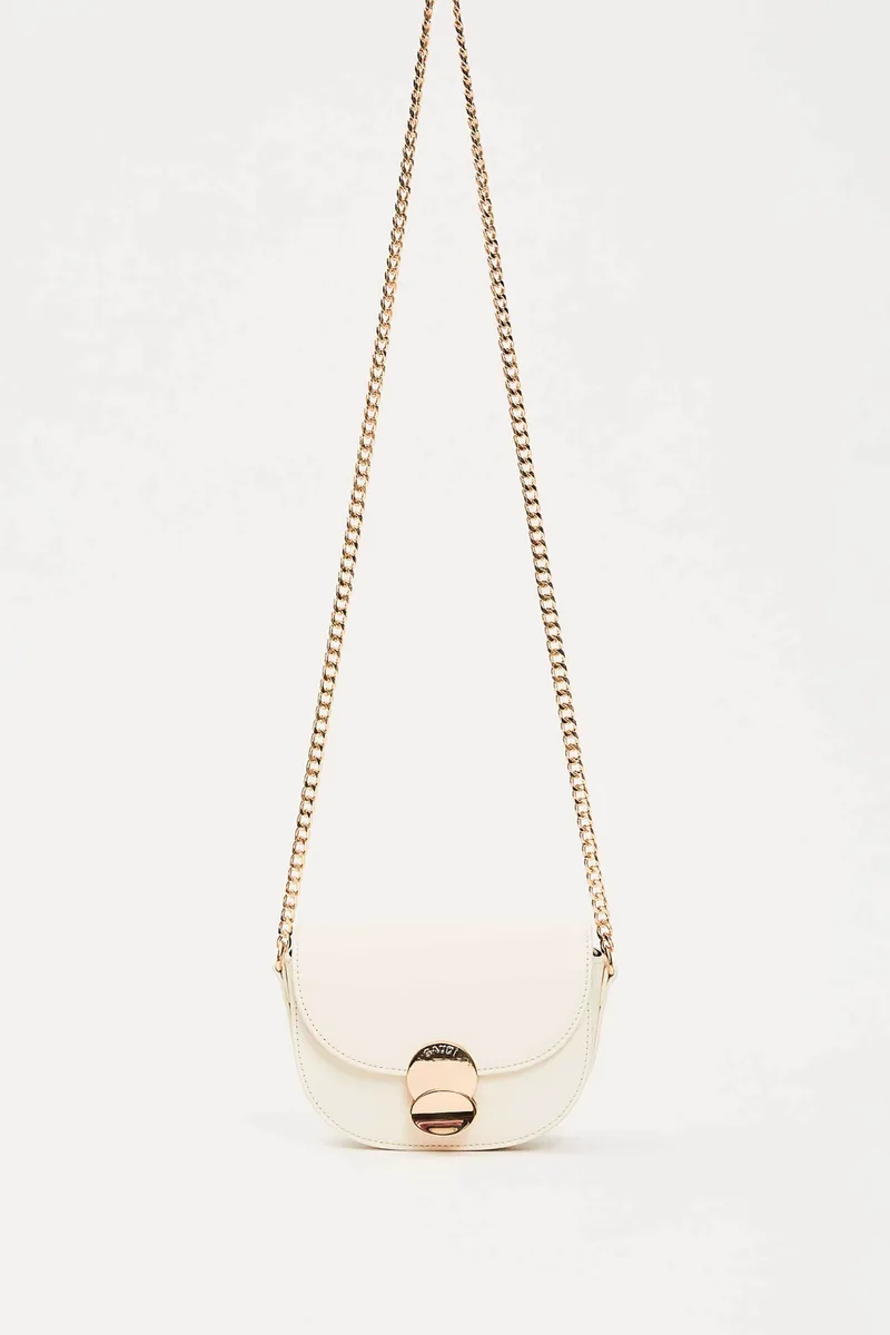 Gaudi γυναικεία τσάντα crossbody "Evelyn Small" - V6AE-12483 Υπόλευκο