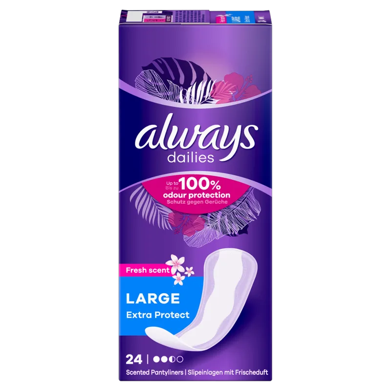 Always Dailies Σερβιετάκια Large Fresh 24τμχ