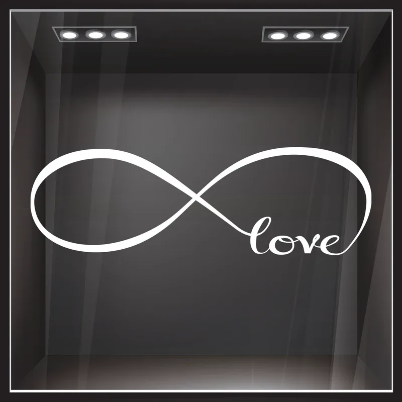 Αυτοκόλλητο βιτρίνας INFINITE LOVE