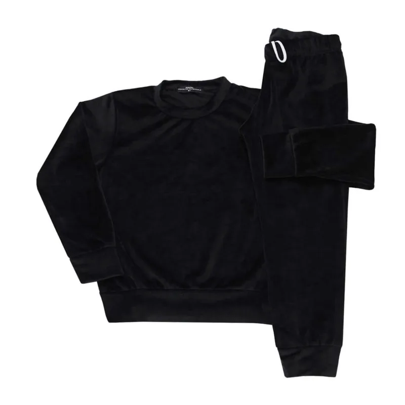 Σετ φόρμα βελουτέ κορίτσι Prod-6630207-Black