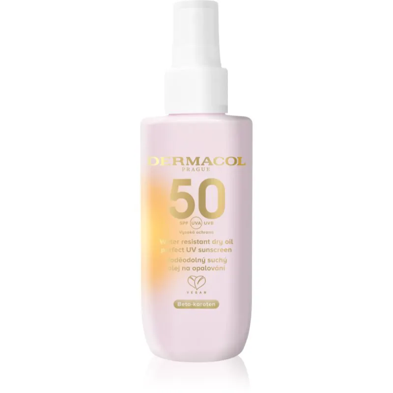 Dermacol Sun προστατευτικό αντηλιακό ξηρό λάδι αδιάβροχο SPF 50 150 ml