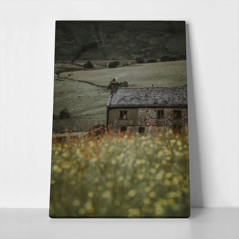 Πίνακας σε Καμβά RUSTIC FARMHOUSE MOUNTAIN LIFE 8