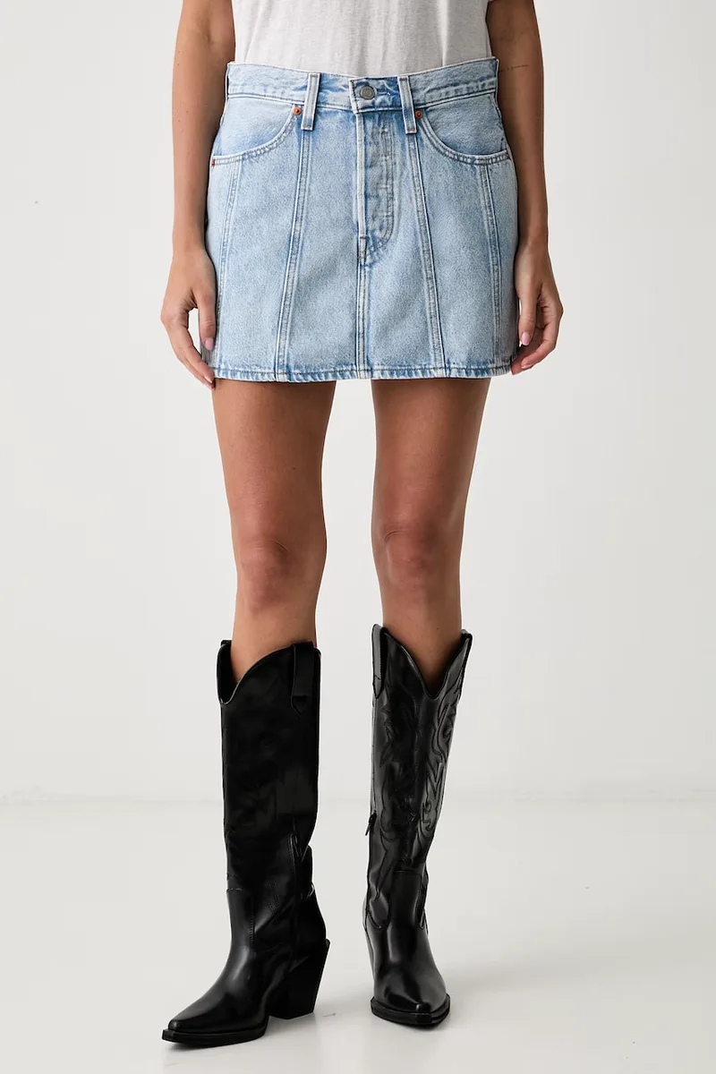 Levi's φούστα ντένιμ SEAMED ICON