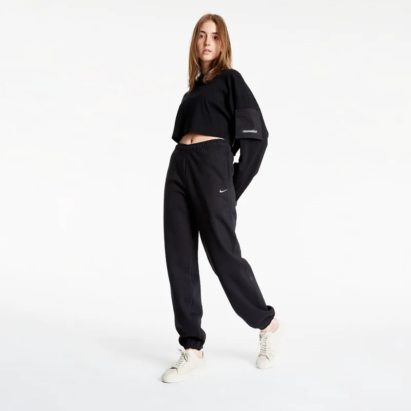 Παντελόνια NikeLab Women's Fleece Pants Black/ White L