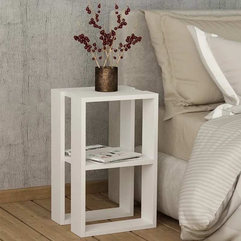 Βοηθητικό Τραπεζάκι (30x30x55) A-G Lonie 776HMS3410 White