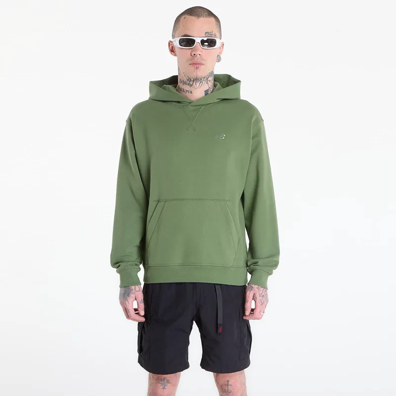 Φούτερ New Balance Athletics French Terry Hoodie Utility Green L