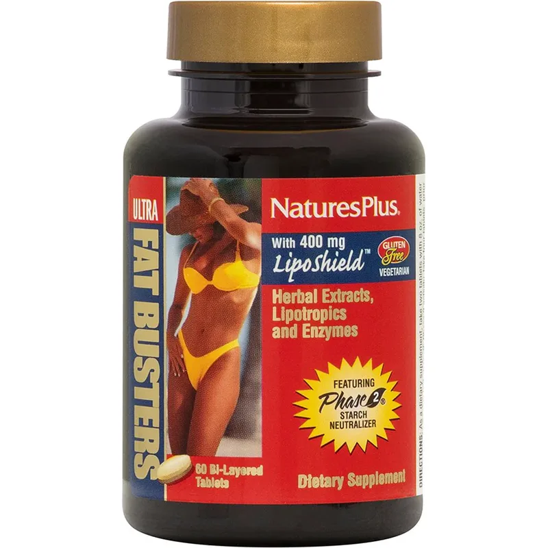 Natures Plus Ultra Fat Busters Συμπλήρωμα Διατροφής Χρωμίου & Εκχυλίσματος Βοτάνων για Ενίσχυση του Μεταβολισμού, Έλεγχο της Όρεξης, Απώλεια Κιλών & Λίπους 60tabs
