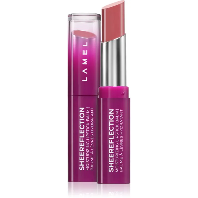 LAMEL SHEEReflection Moisturizing Lipstick-Balm βάλσαμο για τα χείλη με χρώμα με ενυδατικό αποτέλεσμα απόχρωση 01 Rose-Confidence 3.6 γρ