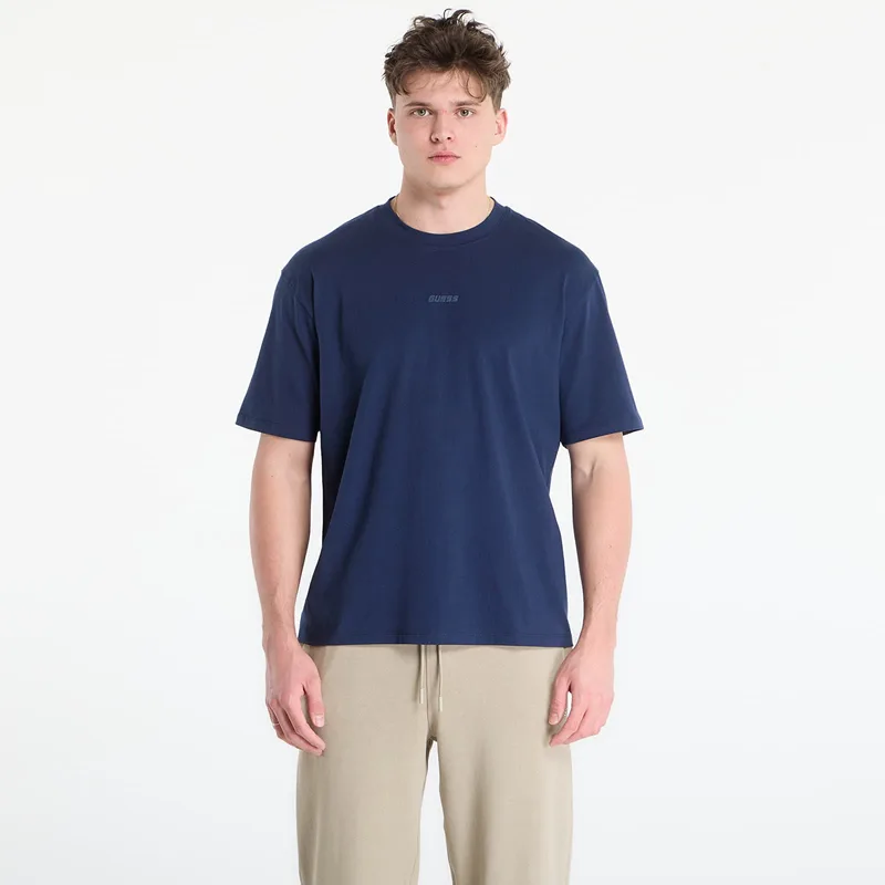 T-shirt GUESS Giano Cn Ss T-Shirt Silk Blue L