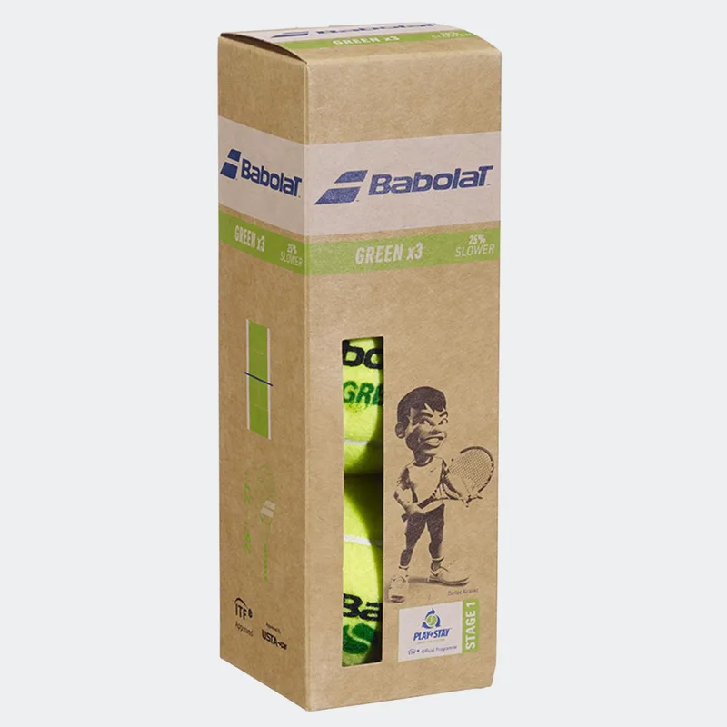 Παιδικά Μπαλάκια Τένις Babolat Green x 3