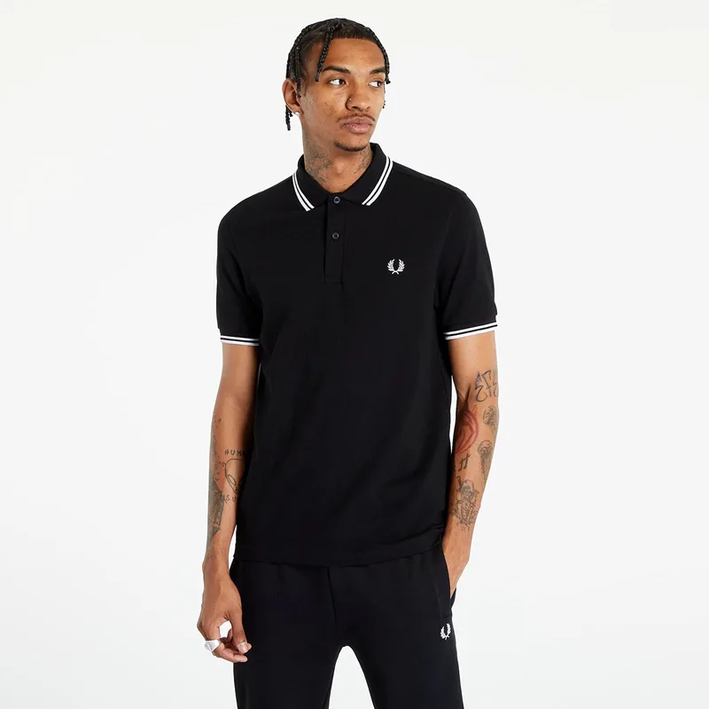 T-shirt FRED PERRY Twin Tipped Shirt Black S