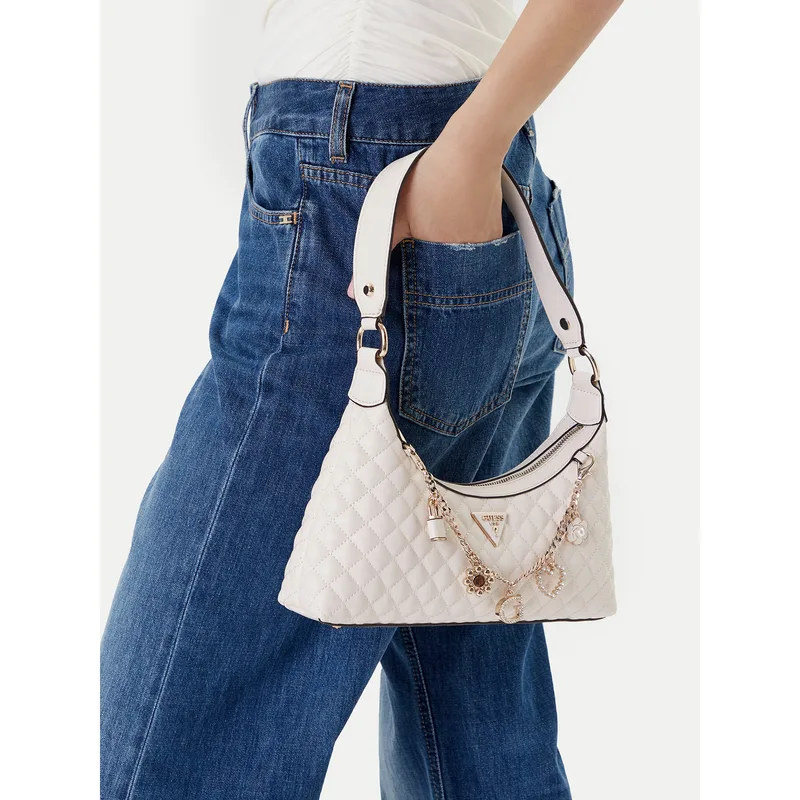 Τσάντα Guess Everlee HWEG86 79180 Εκρού