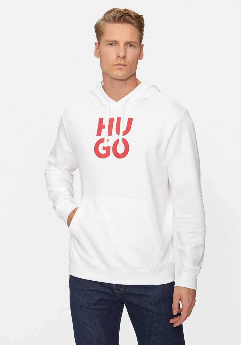 HUGO Hoodie της σειράς Daltorreson - 50523848 100 White